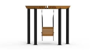 [translation-not-found:street-furniture], autre, ławka, strefa relaksu, huśtawka, pergola, po łuku / okrągła