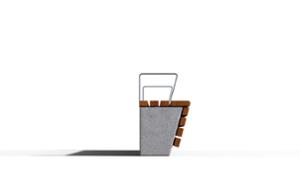 [translation-not-found:street-furniture], ława, beton, beton architektoniczny, modułowe, na murku, siedzisko z drewna