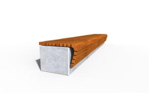 [translation-not-found:street-furniture], ława, beton, beton architektoniczny, na murku, siedzisko z drewna