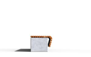 [translation-not-found:street-furniture], ława, beton, beton architektoniczny, na murku, siedzisko z drewna
