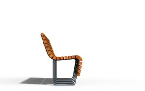 [translation-not-found:street-furniture], ławka, oparcie z drewna, siedzisko z drewna