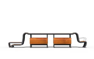 [translation-not-found:street-furniture], autre, ława, ławka, komplet piknikowy, oparcie z drewna, siedzisko z drewna, stół