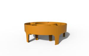 [translation-not-found:street-furniture], donica, mobilna (do przestawiania paleciakiem), modułowe, po łuku / okrągła, stal