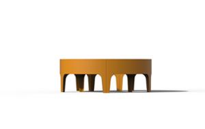 [translation-not-found:street-furniture], donica, mobilna (do przestawiania paleciakiem), modułowe, po łuku / okrągła, stal