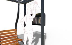[translation-not-found:street-furniture], autre, ławka, strefa relaksu, biblioteka społeczna, huśtawka, pergola