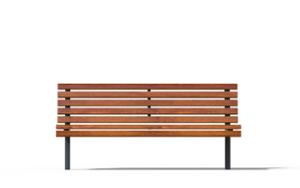 [translation-not-found:street-furniture], ławka, oparcie z drewna, siedzisko z drewna