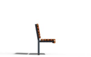 [translation-not-found:street-furniture], ławka, oparcie z drewna, siedzisko z drewna