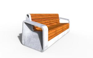 [translation-not-found:street-furniture], ławka, beton, beton architektoniczny, gniazdo 230v i/lub usb, ładowarka qi/indukcyjna, oparcie z drewna, podświetlenie led, siedzisko z drewna, stacja wifi