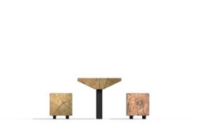 [translation-not-found:street-furniture], ława, kłoda, komplet piknikowy, siedzisko z drewna
