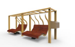 [translation-not-found:street-furniture], autre, ławka, strefa relaksu, biblioteka społeczna, huśtawka, leżanka, pergola, wysokie oparcie
