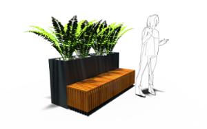 [translation-not-found:street-furniture], donica, ława, deskowanie poprzeczne