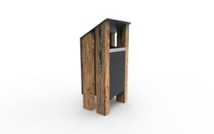 [translation-not-found:street-furniture], kosz, daszek, kłoda, wrzut z boku