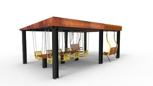 [translation-not-found:street-furniture], autre, ławka, strefa relaksu, huśtawka, komplet piknikowy, pergola, wiata, zadaszenie