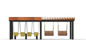 [translation-not-found:street-furniture], autre, ławka, strefa relaksu, huśtawka, komplet piknikowy, pergola, wiata, zadaszenie