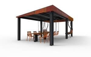 [translation-not-found:street-furniture], autre, ławka, strefa relaksu, huśtawka, komplet piknikowy, pergola, wiata, zadaszenie