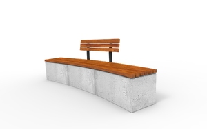 [translation-not-found:street-furniture], ława, ławka, beton, beton architektoniczny, cena za metr bieżacy, długość mierzona po dłuższym boku, po łuku / okrągła