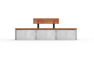 [translation-not-found:street-furniture], ława, ławka, beton, beton architektoniczny, cena za metr bieżacy, długość mierzona po dłuższym boku, po łuku / okrągła