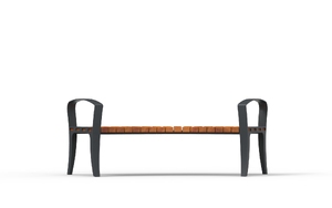 [translation-not-found:street-furniture], ława, siedzisko z drewna, stylizowane