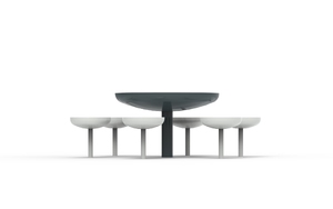 [translation-not-found:street-furniture], ława, komplet piknikowy, siedzisko ze stali