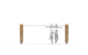 [translation-not-found:street-furniture], parking rowerowy, kłoda, łatwy montaż, na siodełko, wzór zastrzeżony