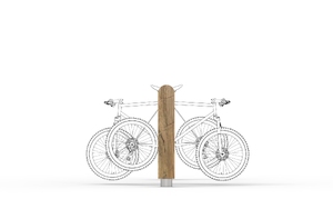 [translation-not-found:street-furniture], parking rowerowy, kłoda, łatwy montaż, na siodełko, wzór zastrzeżony