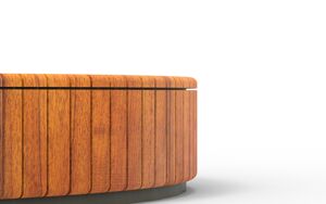 [translation-not-found:street-furniture], donica, ława, piaskownica, po łuku / okrągła