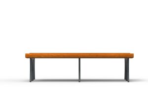 [translation-not-found:street-furniture], ława, dwustronna, podłokietnik, siedzisko z drewna, stylizowane
