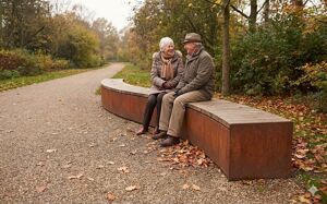 [translation-not-found:street-furniture], ława, ławka, cena za metr bieżacy, długość mierzona po dłuższym boku, modułowe, po łuku / okrągła