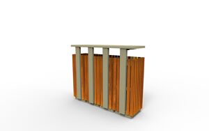 [translation-not-found:street-furniture], kosz, daszek, popielniczka bezpieczna, segregacja pełna, segregacja wstępna