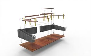 [translation-not-found:street-furniture], donica, ława, ławka, strefa relaksu, mobilna (do przestawiania paleciakiem), parklet, podpora, stół