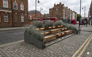 [translation-not-found:street-furniture], donica, ława, ławka, strefa relaksu, mobilna (do przestawiania paleciakiem), parklet, podpora, stół