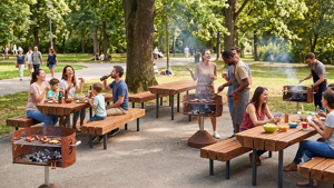 [translation-not-found:street-furniture], ława, kłoda, komplet piknikowy, niepełnosprawni, siedzisko z drewna