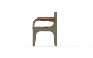 [translation-not-found:street-furniture], ławka, solarny, fotowoltaika, gniazdo 230v i/lub usb, ładowarka qi/indukcyjna, oparcie z drewna, podłokietnik, siedzisko z drewna, stylizowane
