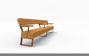 [translation-not-found:street-furniture], ława, ławka, kłoda, oparcie z drewna, siedzisko z drewna
