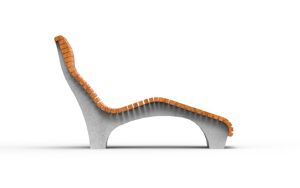 [translation-not-found:street-furniture], ławka, strefa relaksu, beton, beton architektoniczny, leżanka, oparcie z drewna, siedzisko z drewna, stylizowane