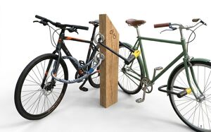 [translation-not-found:street-furniture], parking rowerowy, kłoda, podpora