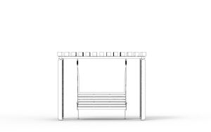 [translation-not-found:street-furniture], autre, ławka, strefa relaksu, huśtawka, kłoda, pergola