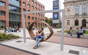 [translation-not-found:street-furniture], ławka, strefa relaksu, huśtawka, leżanka