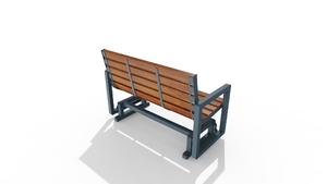 [translation-not-found:street-furniture], ławka, dla seniorów, drewno, huśtawka, oparcie z drewna, siedzisko z drewna, stal