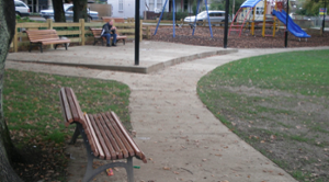 [translation-not-found:street-furniture], ławka, żeliwo
