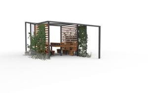 [translation-not-found:street-furniture], autre, gniazdo 230v i/lub usb, ładowarka qi/indukcyjna, obrotowe, pergola, stół, wiata