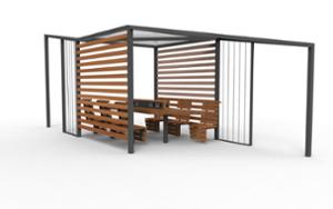 [translation-not-found:street-furniture], autre, gniazdo 230v i/lub usb, ładowarka qi/indukcyjna, obrotowe, pergola, stół, wiata