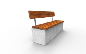 [translation-not-found:street-furniture], ławka, drewno, beton architektoniczny