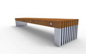 [translation-not-found:street-furniture], ława, dwustronna, modułowe, siedzisko z drewna