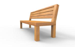 [translation-not-found:street-furniture], ławka, drewno, siedzisko z drewna, oparcie z drewna