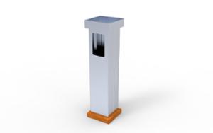[translation-not-found:street-furniture], kosz, popielniczka bezpieczna, popielnica z małym koszem, popielnica, logo