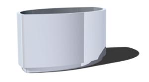 [translation-not-found:street-furniture], donica, stal, po łuku / okrągła, logo