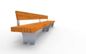 [translation-not-found:street-furniture], ławka, siedzisko z drewna, oparcie z drewna