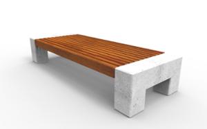 [translation-not-found:street-furniture], ława, siedzisko z drewna, beton, beton architektoniczny, dwustronna