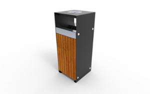[translation-not-found:street-furniture], kosz, daszek, popielniczka bezpieczna, wrzut z boku